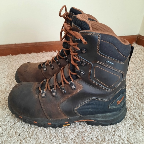 Danner Vicious 8" Brown Composite Toe NMT Leather Work Boot 13868 Size 9.5 - Picture 10 of 16